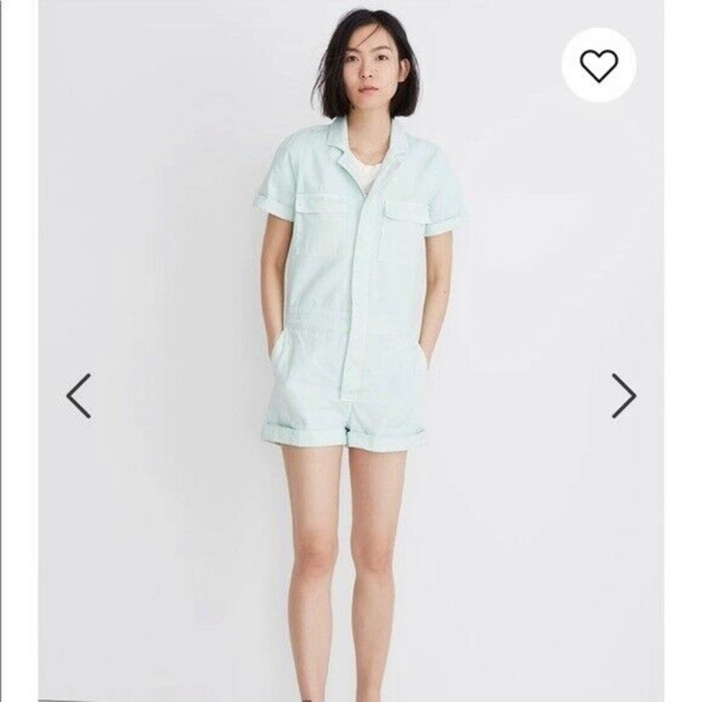 Madewell Seafoam Green Romper